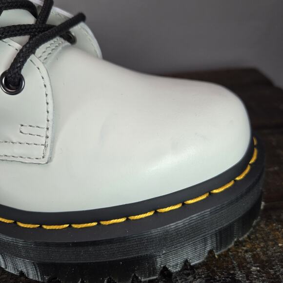 NEW Dr Doc Martens Jadon Womens Size 7 Platform Leather Combat Boots White Black - Picture 13 of 13